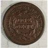 Image 2 : 1845  large penny  VF/XF UNATTRIBUTED est  = $40-$45