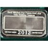 Image 2 : "BABY JESUS" IN A MANGER ON A BEAUTIFUL 1 Oz. .999 SILVER ART BAR ART