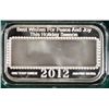 Image 2 : "SANTA CLAUS"  ON A BEAUTIFUL 1 Oz. .999 SILVER ART BAR ART