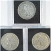 Image 2 : 3 WALKING LIBERTY HALF DOLLARS 1943 XF/AU, 43-S XF/AU, 45-S VF+