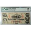 Image 1 : 1863  $1 STATE of FLORIDA TALLAHASSEE   PMG25 RARE est $400-$425