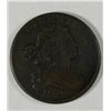 Image 1 : 1798  large penny STRONG VF  dark choc. color with some corrosion UNATTRIBUTED