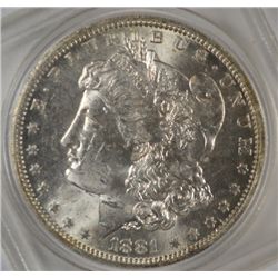 1881-O MORGAN DOLLAR MS62