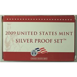 2009 UNITED STATES 18 PIECE SILVER PROOF SET IN NICE ORIGINAL PACKAGING