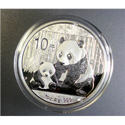 2012 CHINESE SILVER PANDA, ONE OUNCE  .999 SILVER