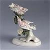 Image 1 : Fine and rare pair of porcelain STANGL birds, "White Wing Crossbills". Limited painting. Unmarked. 8
