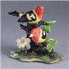Image 1 : Pair of STANGL Western Tanagers (#3750). Marked. 8" Est.  300 - 500