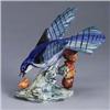 Image 1 : STANGL Blue Jay with peanut (#3715). Marked. 10 1/4" Est.  500 - 750