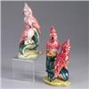 Image 1 : Two STANGL Cockatoos (#3405D), one pale pink and one dark pink. 9 1/2" each Est.  150 - 250