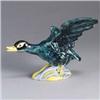 Image 1 : STANGL Flying Duck in dark turquoise (#3443). Marked. 9" Est.  200 - 300