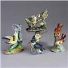 Image 1 : Four STANGL birds; a pair of Kingfishers in turquoise (#3406D), a pair of dark brown Wrens (#3401D),