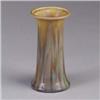 Image 1 : CLIFTON corseted Crystal Patina vase. Etched mark. 6" x 3" Est.  150 - 250