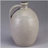 Image 1 : Fine BEN OWEN salt-glazed jug with incised ribs, covered in a buff glaze. Circular stamp mark. 11" x