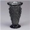 Image 1 : AUSTRIAN ART GLASS COMPANY (Czech) cased glass vase in smoky quartz decorated with classical figures