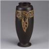Image 1 : ROSEVILLE brown Rosecraft Vintage ovoid vase. RV ink mark. 12 1/4" x 4 1/4" Est.  400 - 600