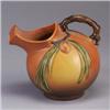 Image 1 : ROSEVILLE brown Pine Cone pitcher (1321). Impressed mark. 7 3/4" x 8 1/4" Est.  500 - 600