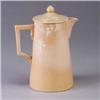 Image 1 : ROOKWOOD Limoges lidded pitcher by A.M. Valentien, 1888, decorated with stylized white daisies on a