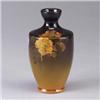 Image 1 : ROOKWOOD Standard glaze vase, 1897, decorated with yellow roses on a shaded yellow to umber ground.