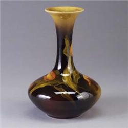 ROOKWOOD Standard Glaze by Amelia Sprague, 1993, painted with tulips. Flame mark/artist's cipher. 10