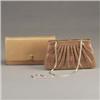Image 1 : Two JUDITH LEIBER clutch purses: one in tan leather with envelope flap and gold-filled clasp, and on