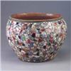 Image 1 : French pique-assiete jardiniere. Glaze loss and several chips. Unmarked. 12 1/2" x 16" Est.  400 - 6