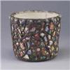 Image 1 : French pique-assiette planter. Chips, lines, missing pieces. Stamped mark to interior planter. 9" Es