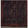 Image 1 : Persian room-size rug with overall floral polychrome pattern on a hunter green ground within multipl
