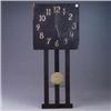 Image 1 : Arts & Crafts wall clock by THE NATIONAL CLOCK MANUFACTURING COMPANY. Veneer chips, loose joinery, g