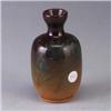Image 1 : ROOKWOOD Standard Glaze bottle by Irene Bishop, 1899, with blue crocuses. Flame mark. 6" Est.  300 -
