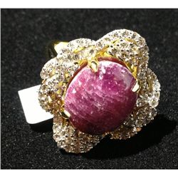 14k Over Silver w Genuine Ruby