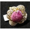 Image 1 : 14k Over Silver w Genuine Ruby