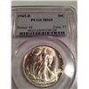Image 1 : 1945-D PCGS MS-65 WALKING LIBERTY SILVER HALF DOLLAR