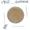 Image 1 : 1910 LINCOLN CENT *RARE EARLY DATE VERY FINE GRADE*!!