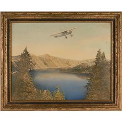 Spirit of St. Louis over Crater Lake