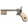 Image 1 : Unique European Percussion Combination Key/Pistol with Ivory Grips