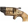 Image 2 : Exhibition Quality Moore's Patent Teat-Fire Revolver with Gold Finish, Ivory Grips and Unique Decora