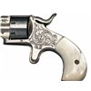 Image 2 : Scarce Factory Engraved Forehand & Wadsworth 22 Caliber Side Hammer Pocket Revolver with Pearl Grips
