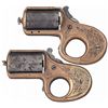 Image 1 : Collector's Lot of Two Knuckle Duster Derringers in Different Calibers