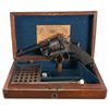 Image 1 : Cased Engraved Hughes Self Extracting Double Action Revolver