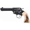 Image 1 : Signed Engraved Colt Bisley Single Action Revolver with Stag Grips