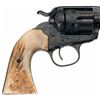 Image 2 : Signed Engraved Colt Bisley Single Action Revolver with Stag Grips
