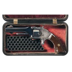 Outstanding Smith & Wesson Model 1 Second Issue Single Action Revolver with Gutta Percha Case