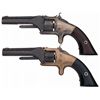 Image 1 : Collector's Lot of Two Scarce Smith & Wesson Model No. 1 First Issue Spur Trigger Revolvers