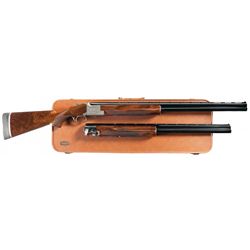 Pigeon Grade Two Barrel Belgian Browning Superposed Skeet/Trap Shotgun with Case