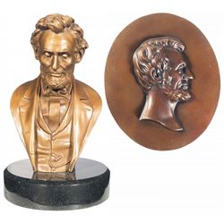 Two Bronzes of President Abraham Lincoln