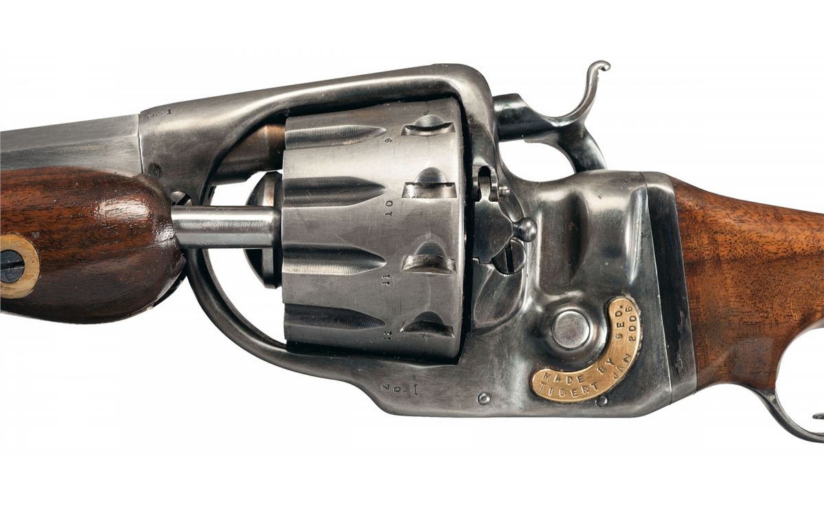 George Rifle Unique George J. Tibert 12-Shot Revolving Rifle