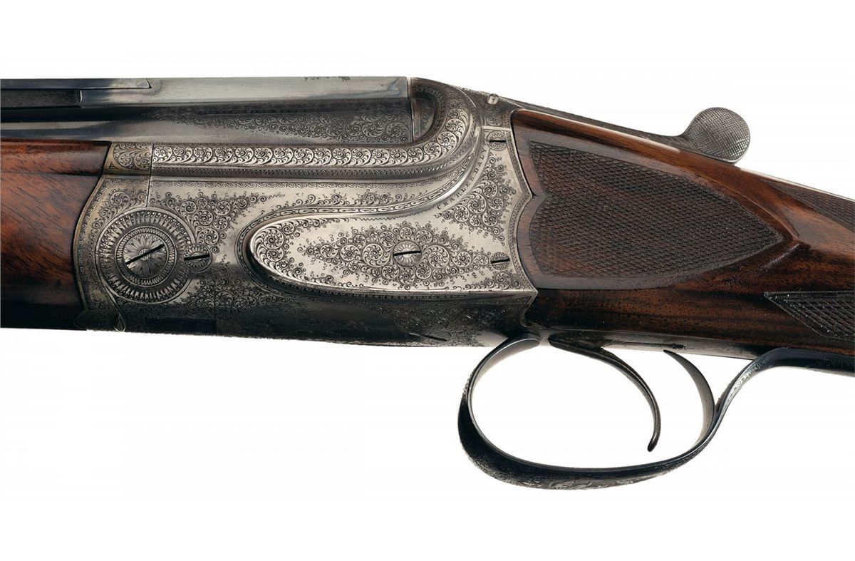 Engraved Charles Daly Empire Grade Single Barrel Trap Shotgun