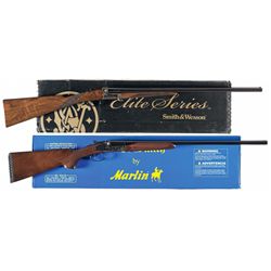 Two Boxed Side by Side Shotguns