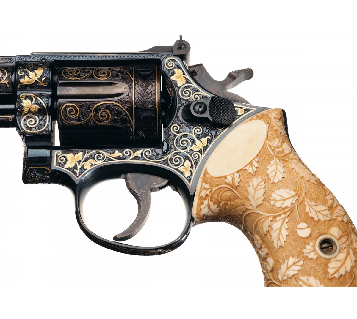 Stunning Engraved And Gold Inlaid Smith Wesson Model 19 2 Double Stunning Engraved And Gold Inlaid Smith Wesson Model 19 2 Double