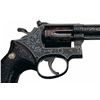 Image 3 : Signed Engraved Smith & Wesson Model 48 Double Action Revolver with Carved Grips